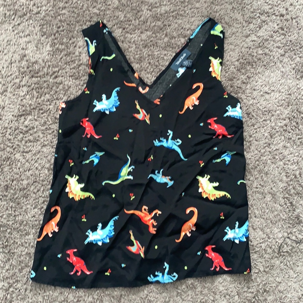 ModCloth dinosaur tank top size Small